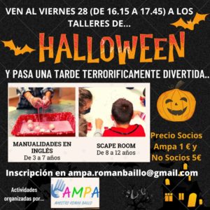 Halloween y el AMPA… Qué miedo